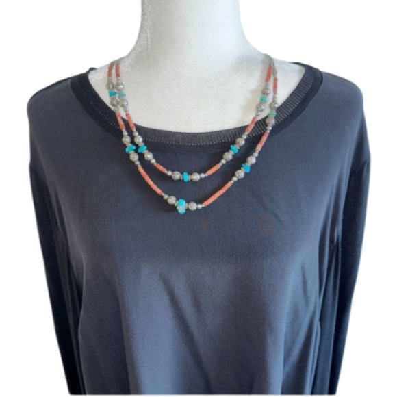 Elie Tahari Black Drapey Back Beaded Cuffs Sz XL - Picture 12 of 13